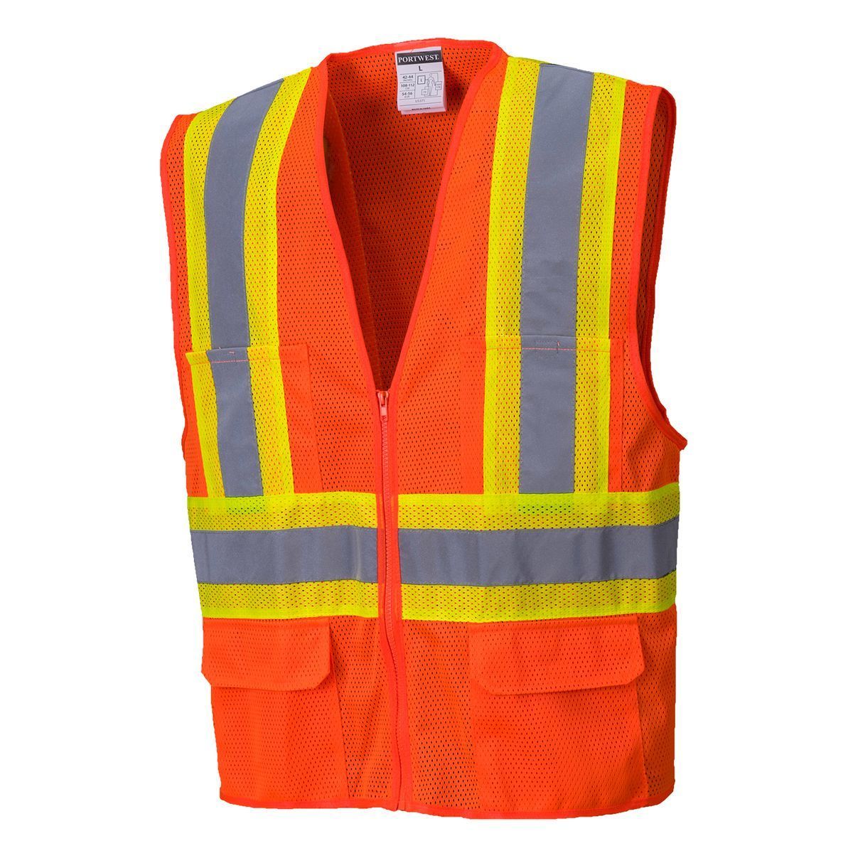 Style US371 Tulsa Contrast HiVis Vest-1