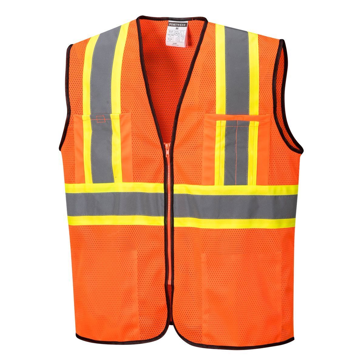 Style US381 Frisco Contrast HiVis Vest-1