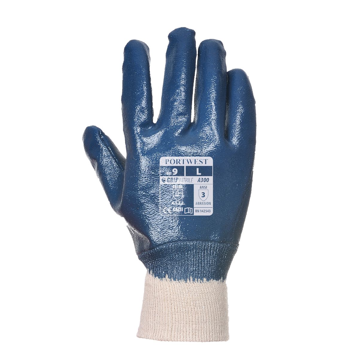 Style A300 Nitrile Knitwrist Glove-1